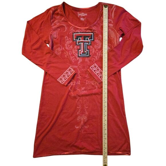 NWT Texas Tech Red Raiders Medium Red Emerson Street Dress Collegiate Fan - Picture 3 of 5